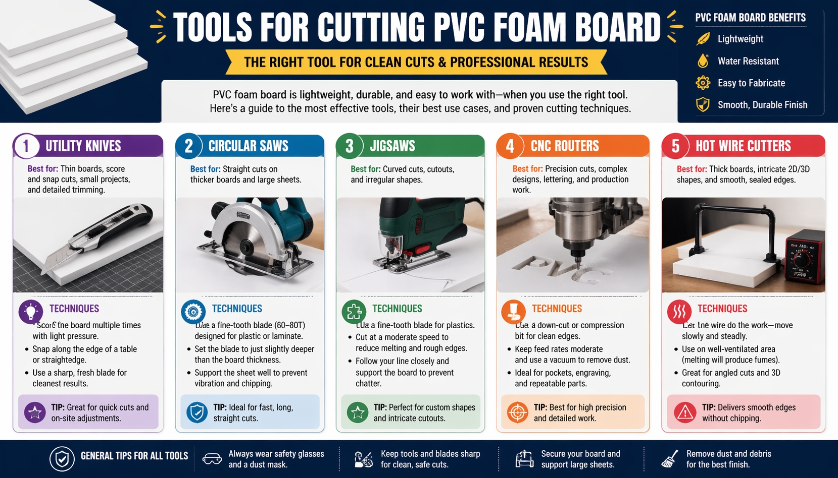 Como cortar e processar placa de espuma de PVC