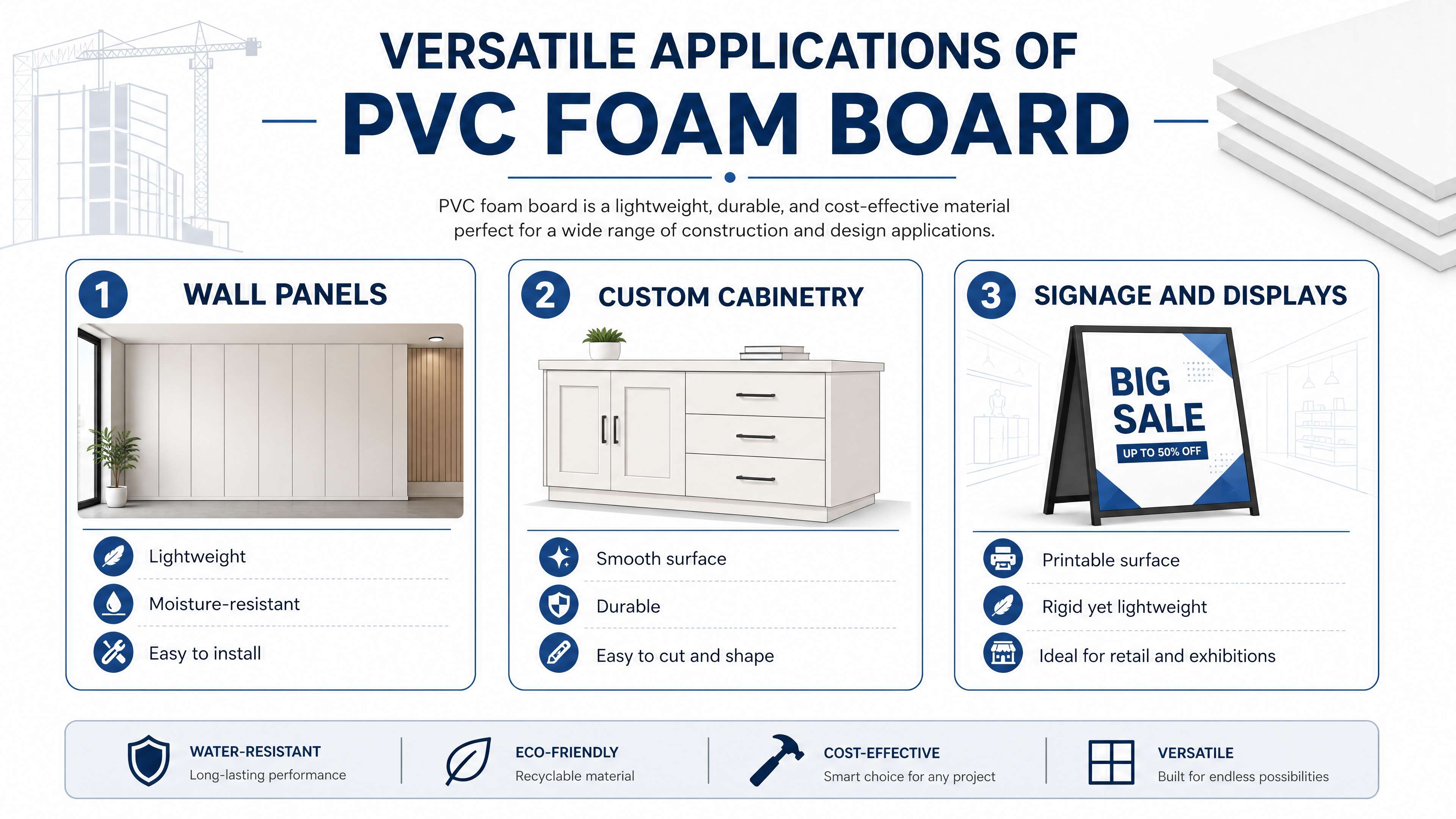 Os benef&iacute;cios de custo do uso de placa de espuma de PVC na constru&ccedil;&atilde;o
