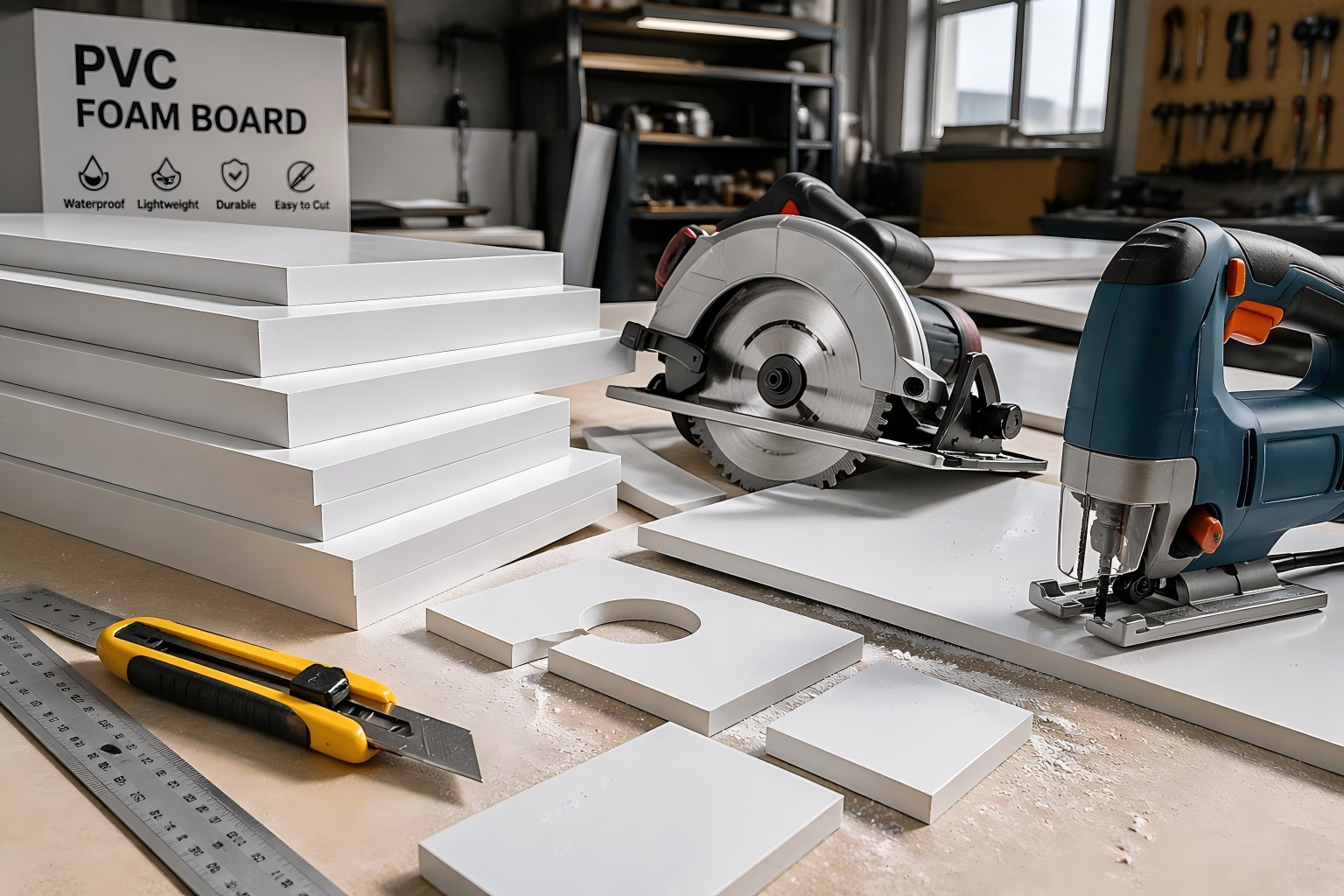 Como cortar e processar placa de espuma de PVC